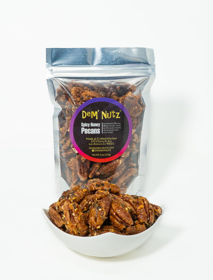 Spicy Honey Pecans